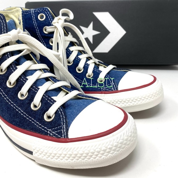 Converse Ctas High Top Canvas Jeans Dark Navy W - Picture 11 of 12